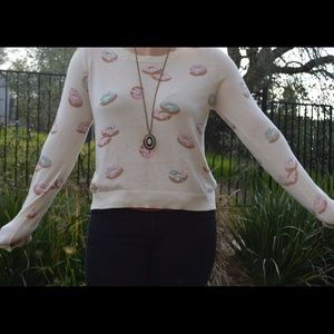 NWT LC lauren conrad medium Doughnut sweater